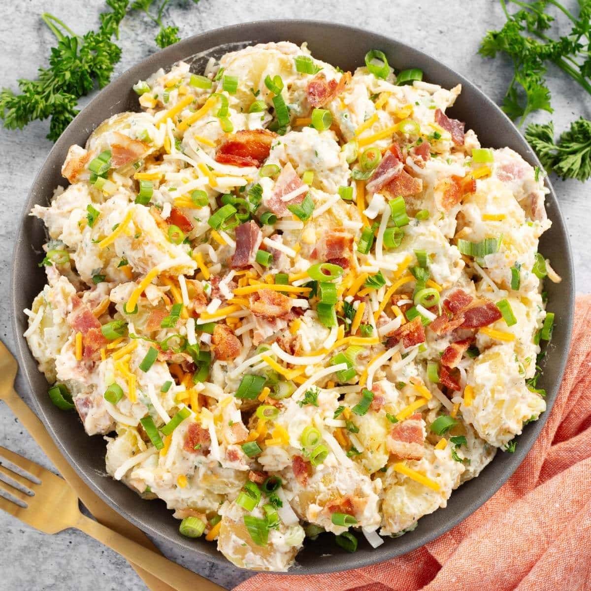 Loaded Potato Salad with Celery