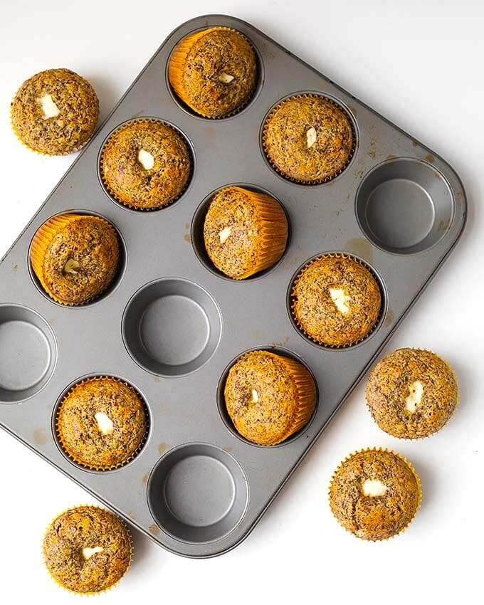 Orange Chocolate Cream Cheese Muffins with Tbsp Sugar