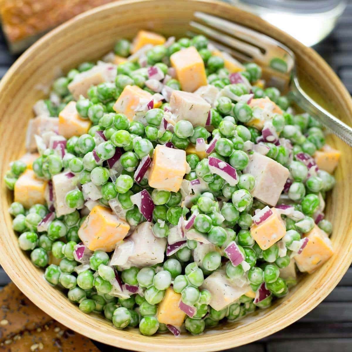 Creamy Pea Salad with Protein