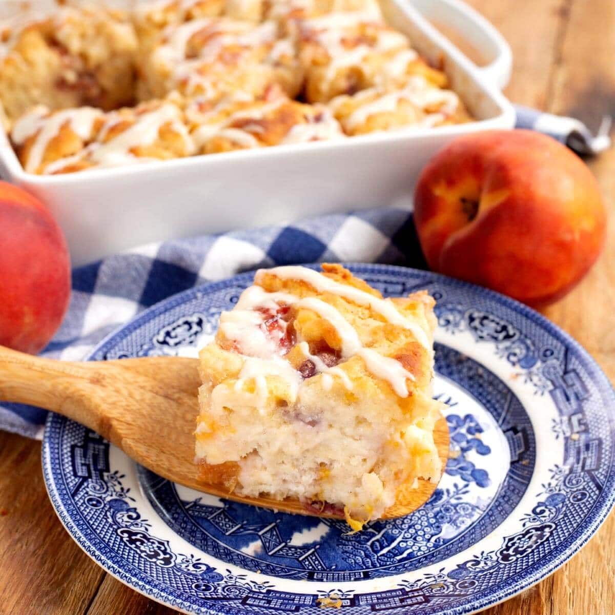 Peach Butter Swim Biscuits with Milk Half-and-half