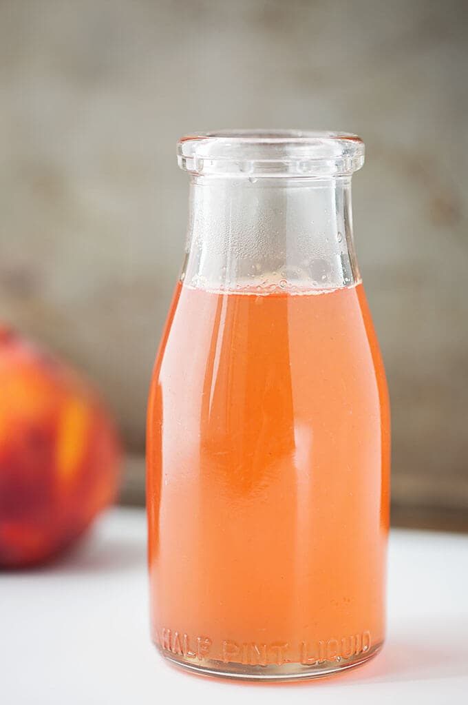 Peach Syrup with Sugar
