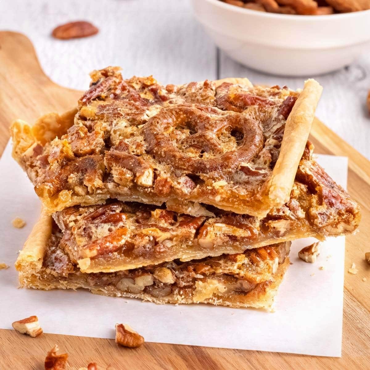 Pecan Slab Pie with Inch Refrigerated Pie
