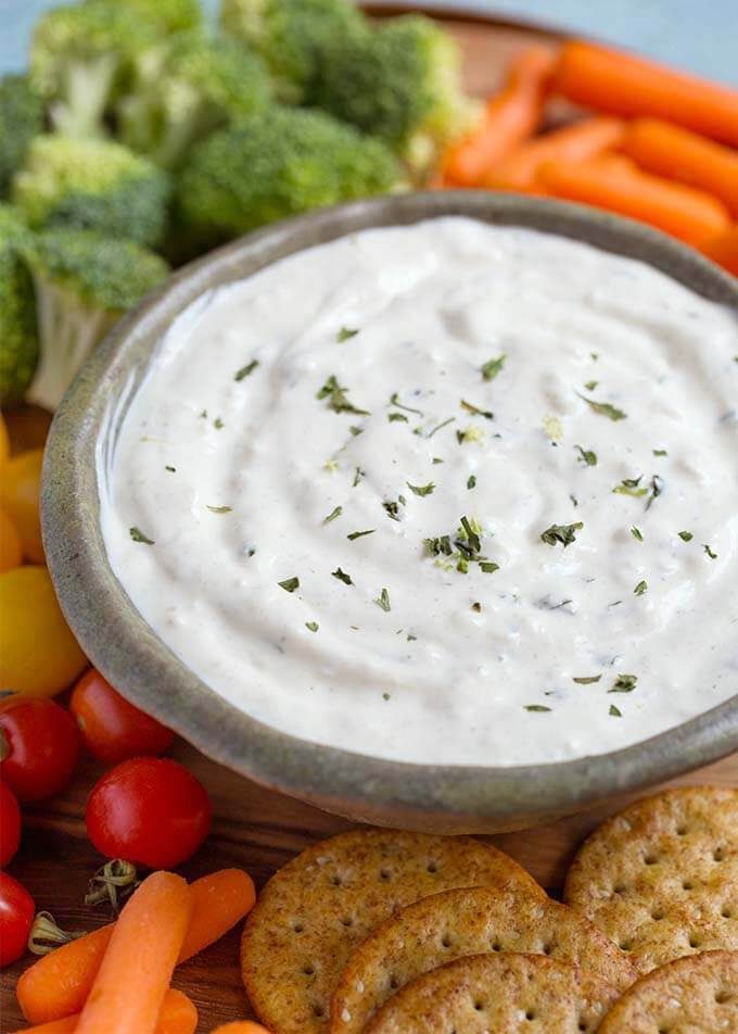 Ranch Vegetable Dip with Mayonnaise