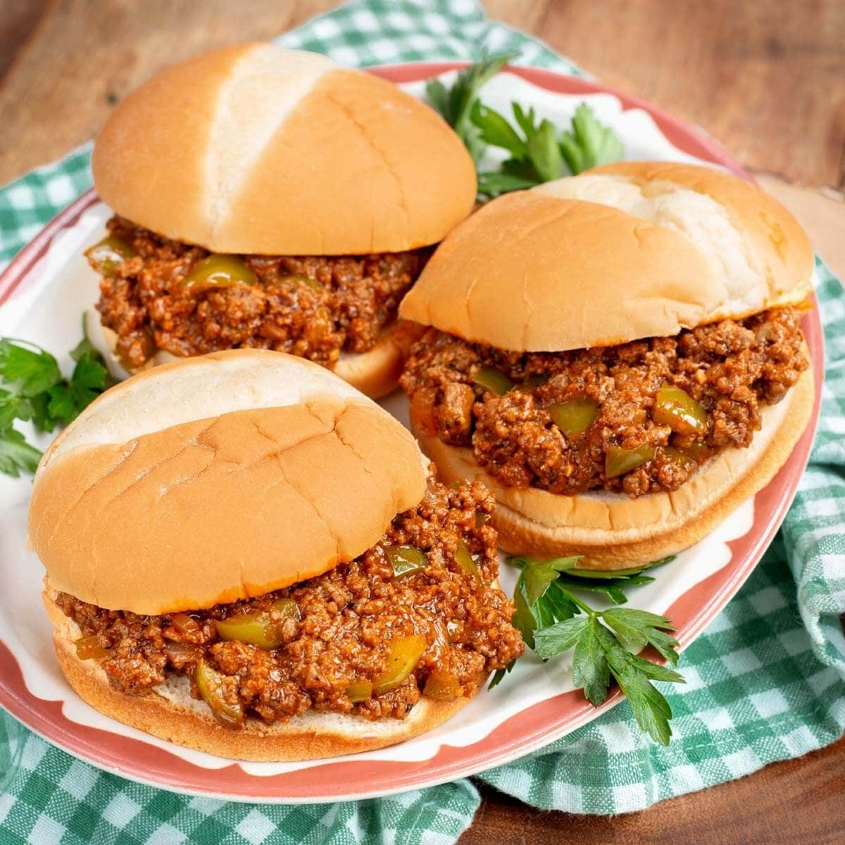 Sloppy Joes with Provolone Cheese