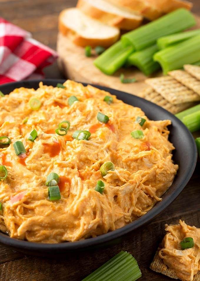 Buffalo Chicken Dip with Blue Cheese Dressing