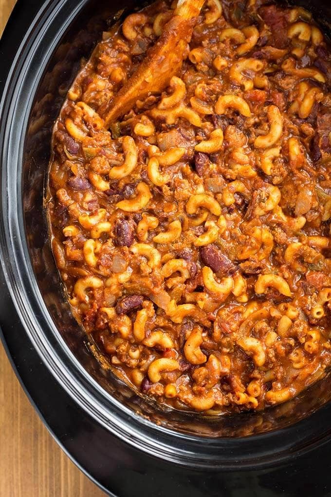 Slow Cooker Chili Mac