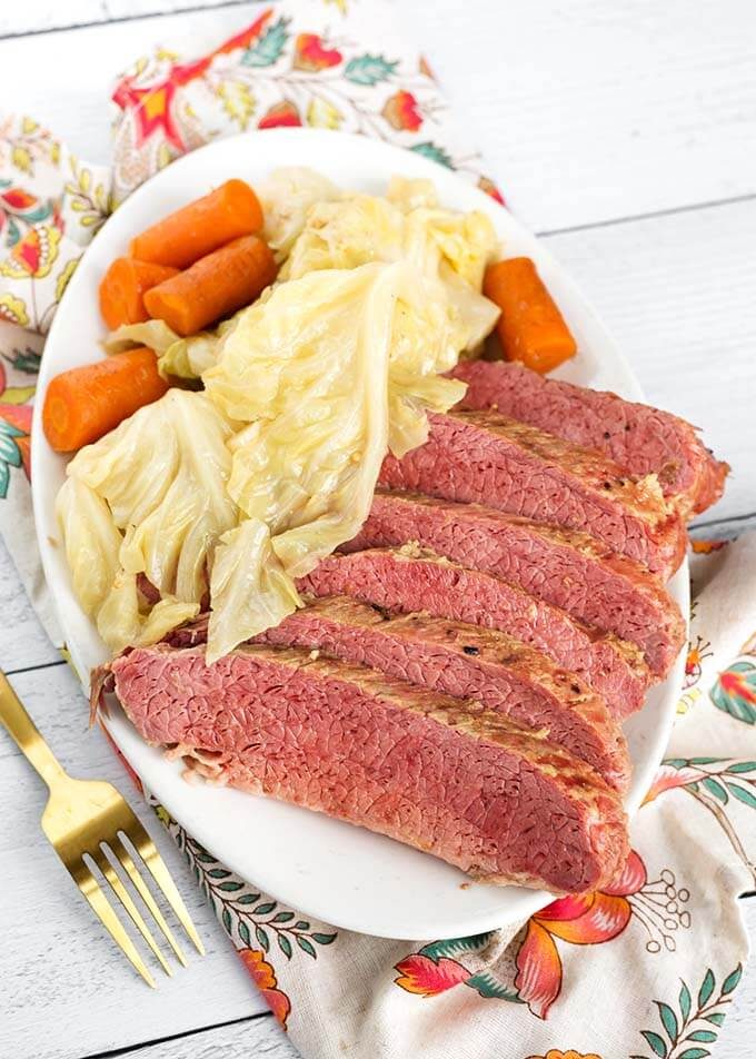 Corned Beef and Cabbage with Med Potatoes Scrubbed/washed