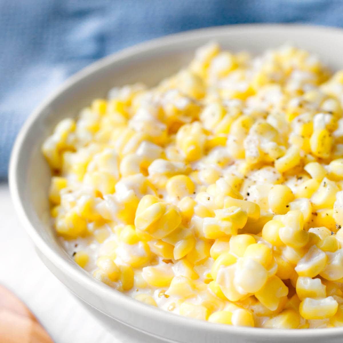 Creamed Corn with Parmesan Cheese