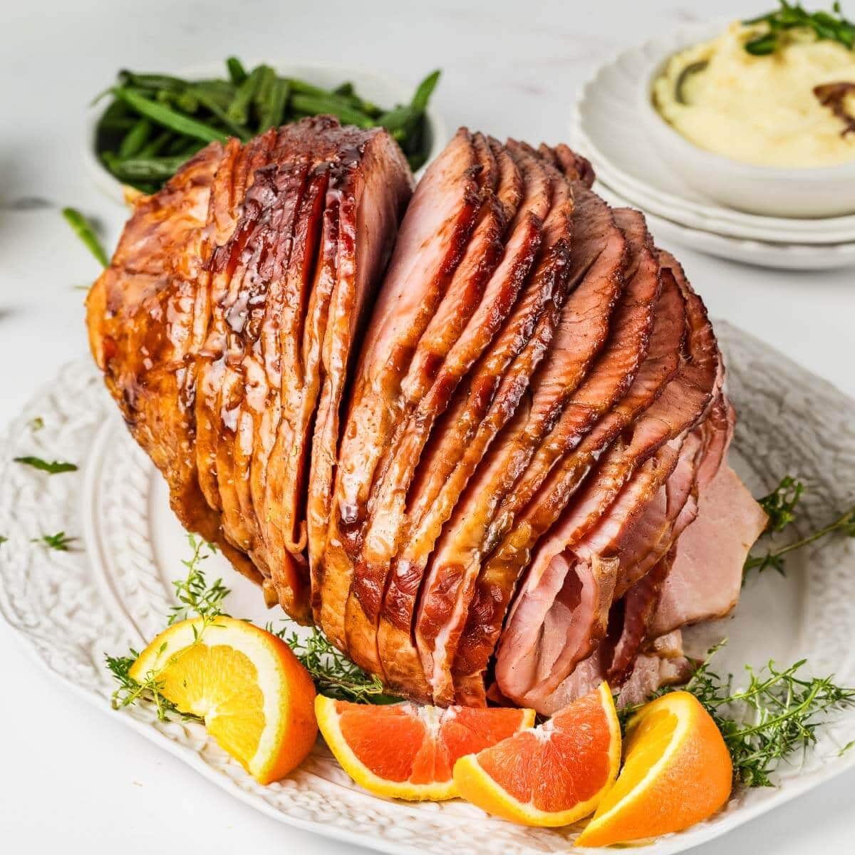 Slow Cooker Ham with Brown Sugar Glaze
