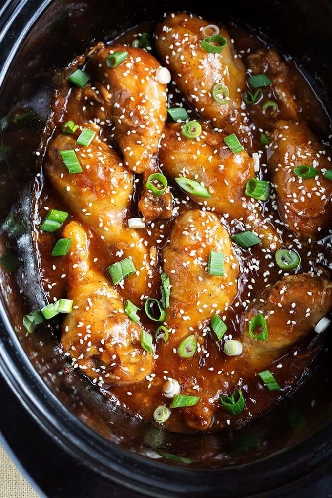 Honey Garlic Chicken in the Slow Cooker