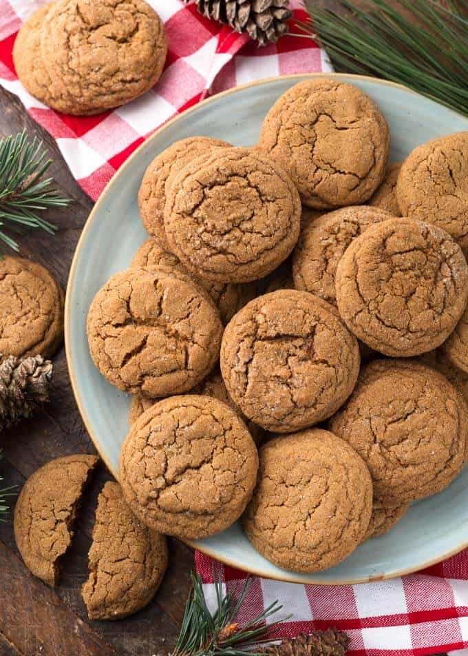 Soft Chewy Ginger Cookies with Tsp Cinnamon