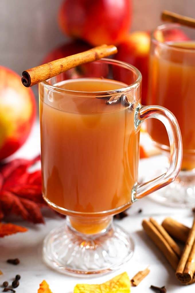 Spiced Apple Hot Toddy with Brandy