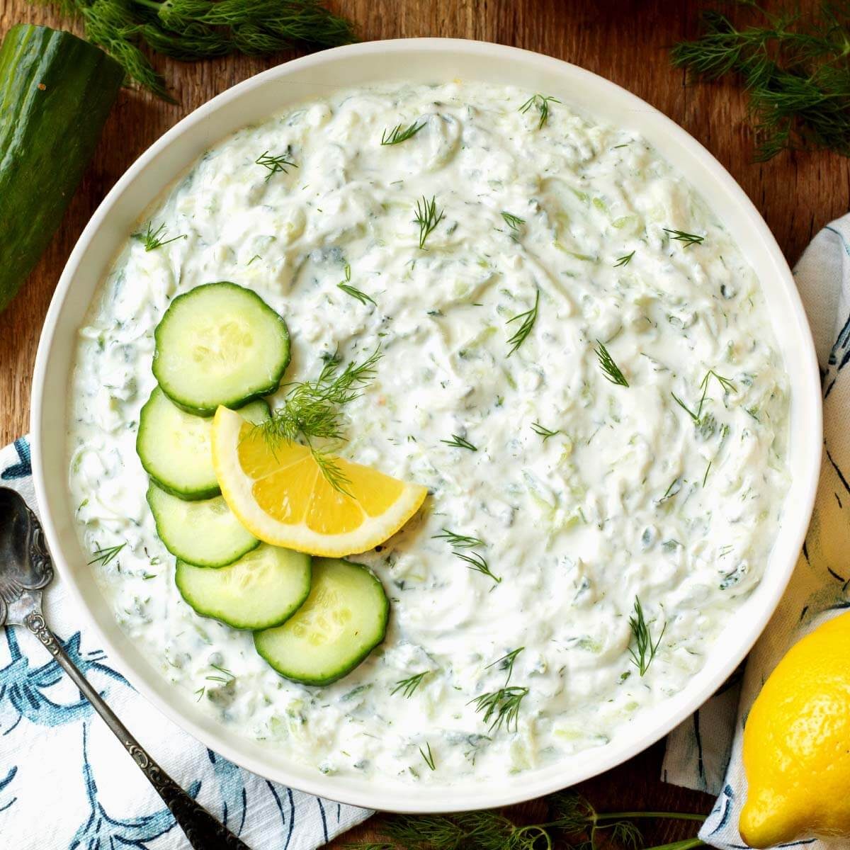 Tzatziki Sauce with Extra-virgin Olive Oil