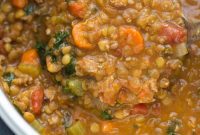 Hearty Sausage Lentil Soup