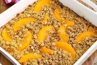Effortless Peach Baked Oats