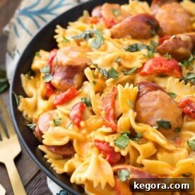 Cajun Pasta on a black plate