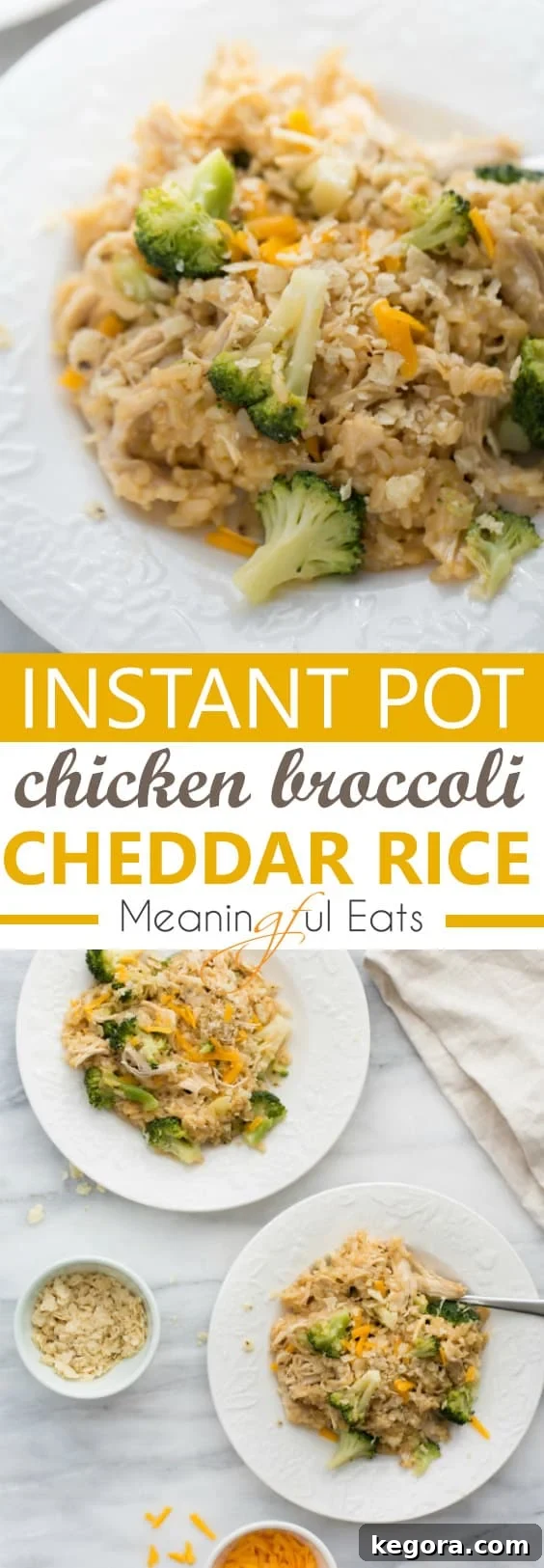 Instant Pot Chicken and Broccoli Rice 8 Instant Pot Chicken, Broccoli and Cheddar Rice! #instantpot #instantpotrecipes #instantpotchickenandrice #easyinstantpotrecipes #glutenfreeinstantpot #instantpotdinner #glutenfreedinner #glutenfree