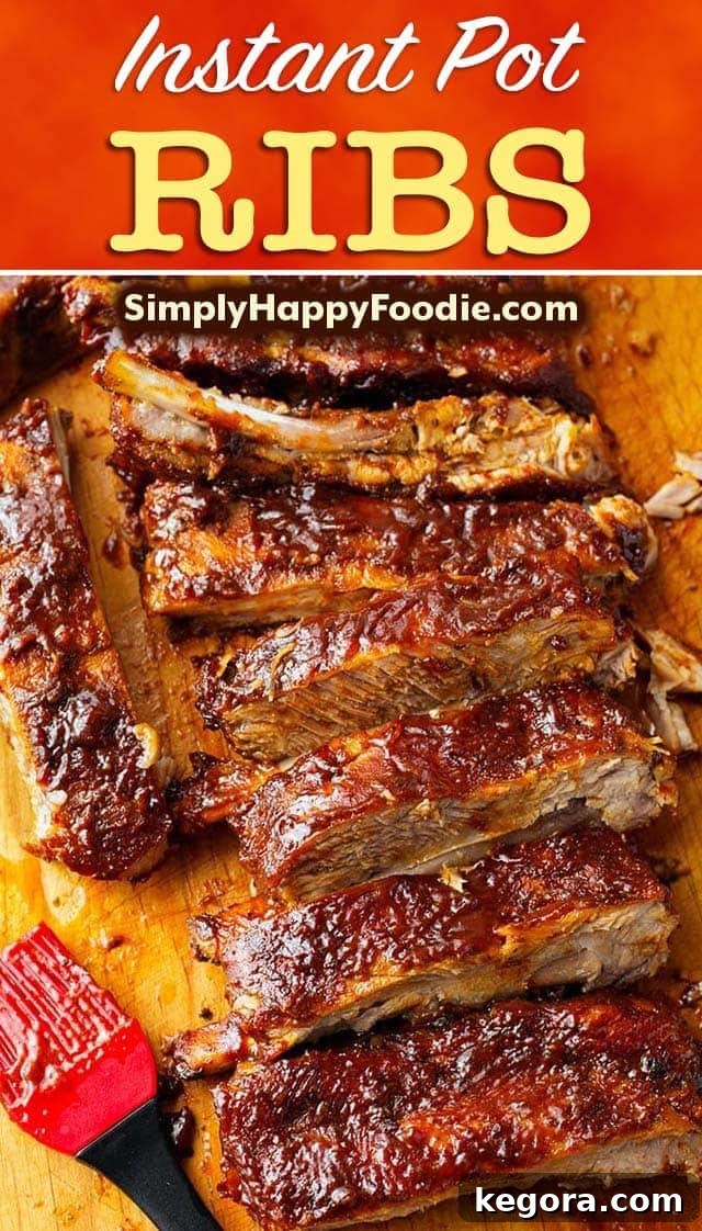 Instant Pot Baby Back Ribs - perfect for pinning to your recipe boards