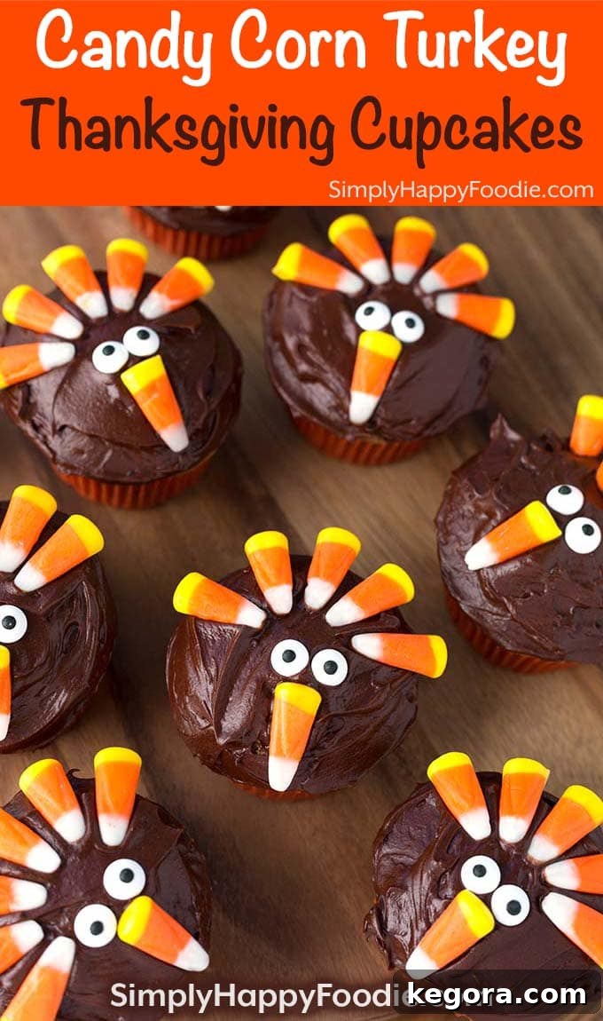 Candy Corn Turkeys: Thanksgiving Cupcake Delights 6 Candy Corn Turkey Thanksgiving Cupcakes