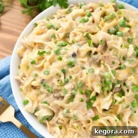 Tuna Casserole on a white plate