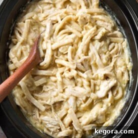 Slow Cooker Chicken and Noodles