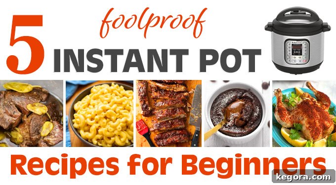 The first 5 essential and easy recipes every Instant Pot beginner should make for success.