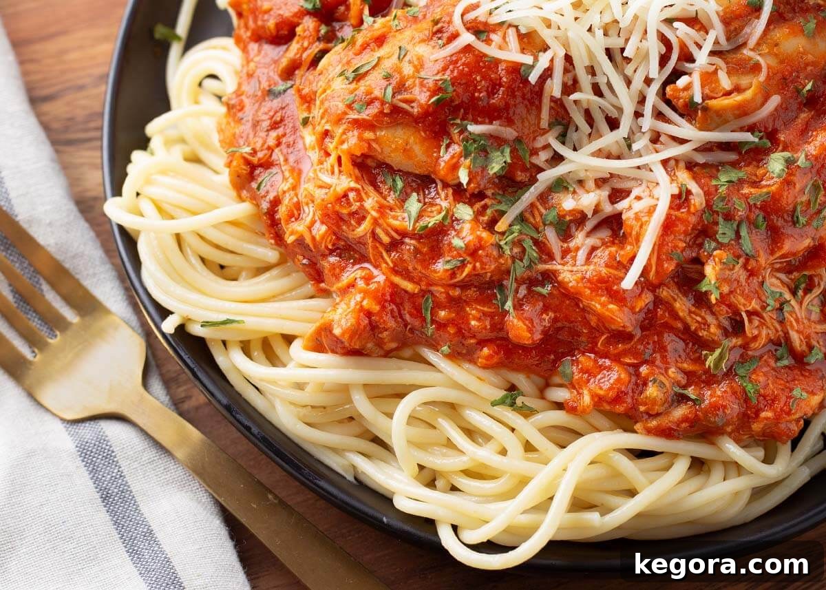 Rustic Slow Cooker Chicken Cacciatore 5 Chicken Cacciatore closeup on a black plate