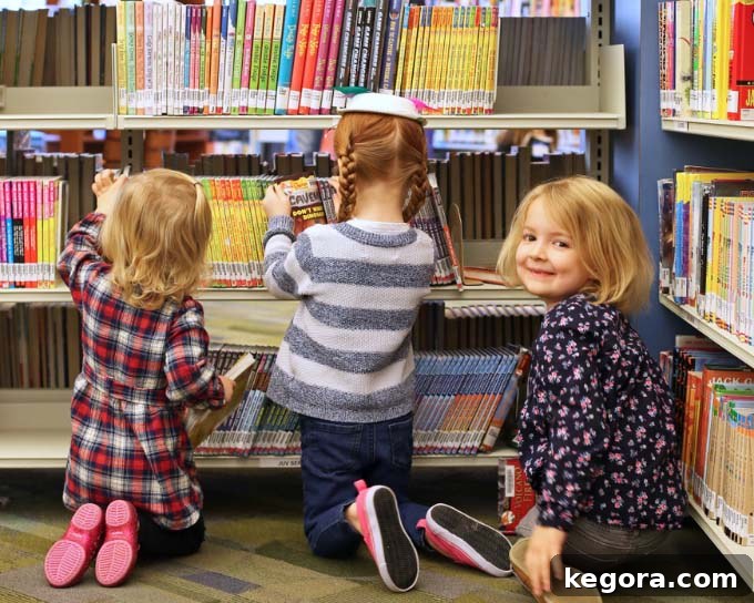 8 Go-To Resources for Surviving the Unpredictable 9 three young girls looking for books at a library
