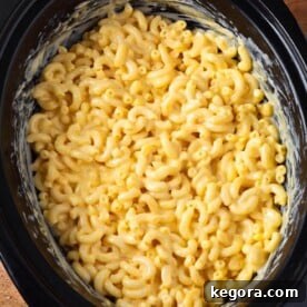 Mac and Cheese in the crock