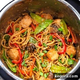 Instant Pot Lo Mein in the IP