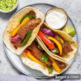 Air Fryer Steak Fajitas