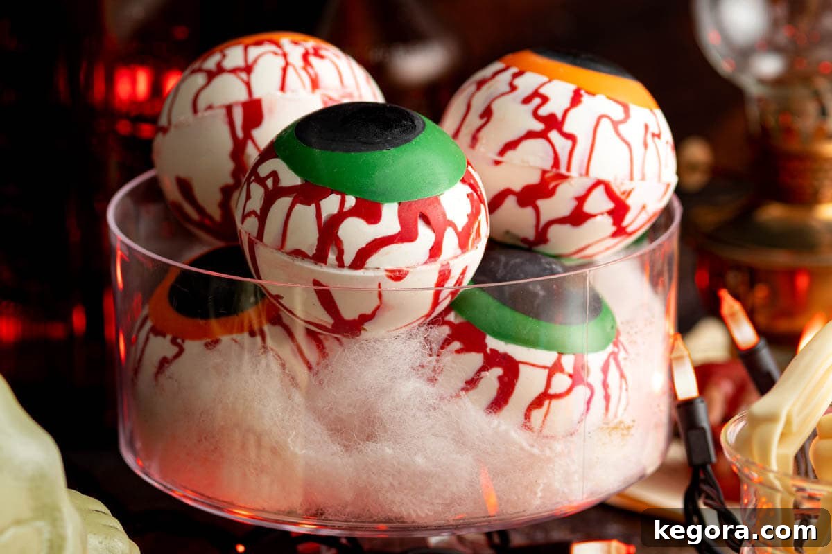 Ghoulish Gaze Hot Cocoa Bombs 3 Halloween Eyeball Hot Cocoa Bombs