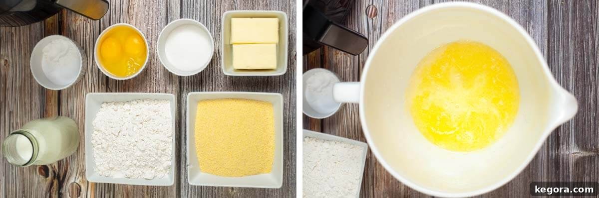 Artful ingredients photo, showing butter in a bowl ready to be melted