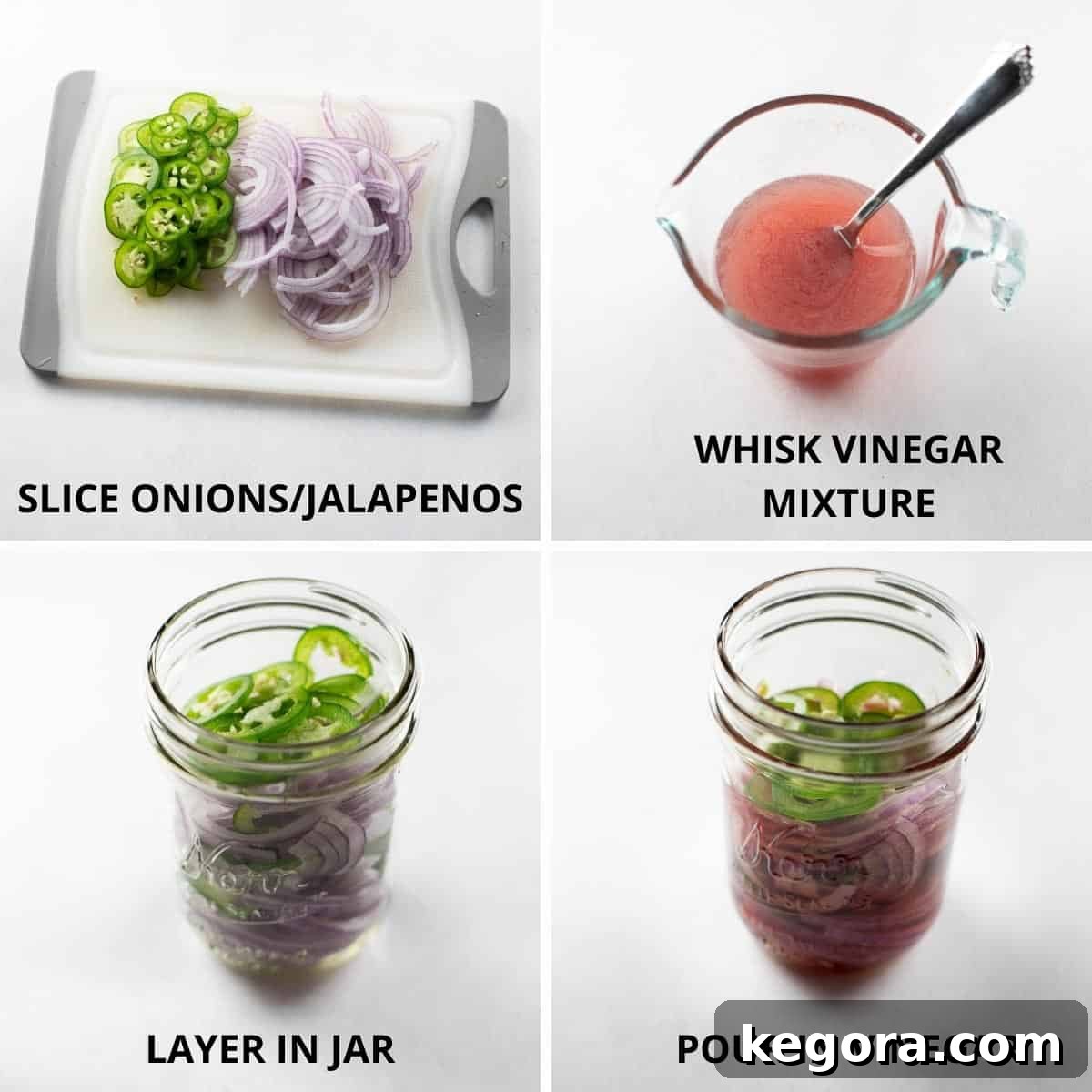 Fork-Tender Sweet Pork Tacos 7 step by step photos of how to make pickled onions