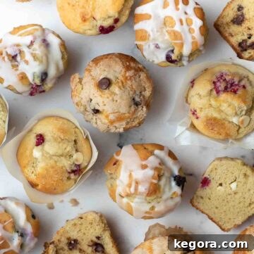Perfectly round gluten-free muffin