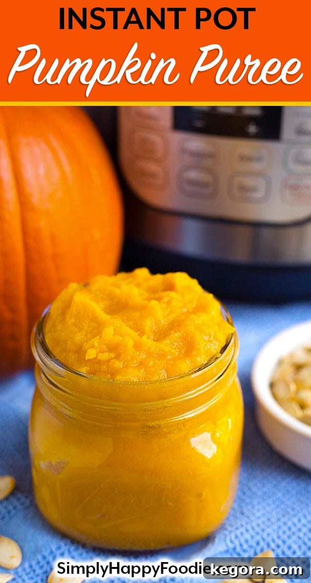 Making homemade Instant Pot Pumpkin Puree