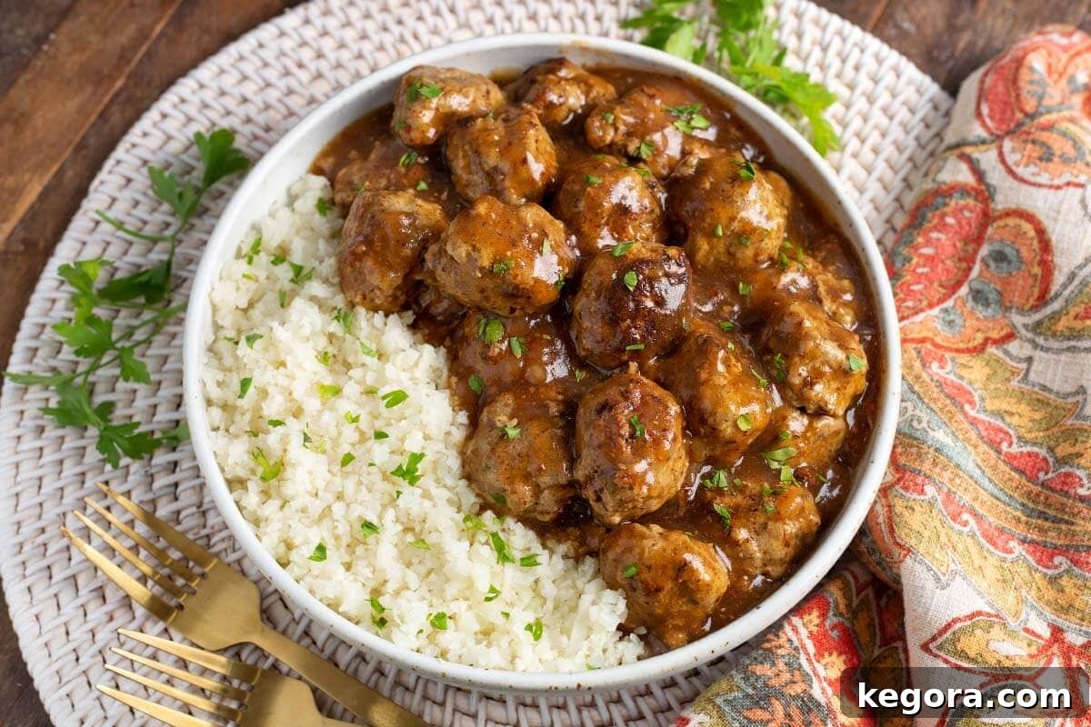 Instant Pot Turkey Meatballs and Gravy