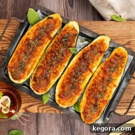 Cheesy Stuffed Zucchini Boats