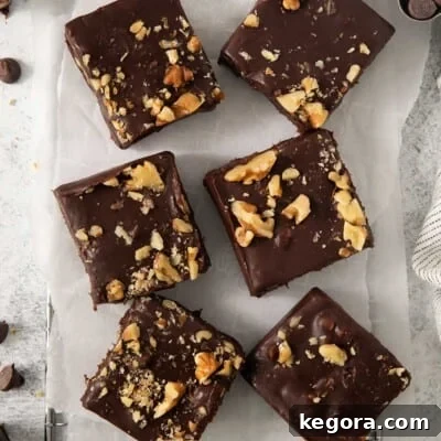 dairy free fudge with walnutes