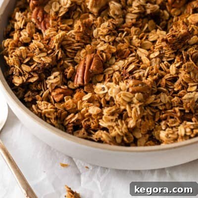 Gluten-free granola in a bowl