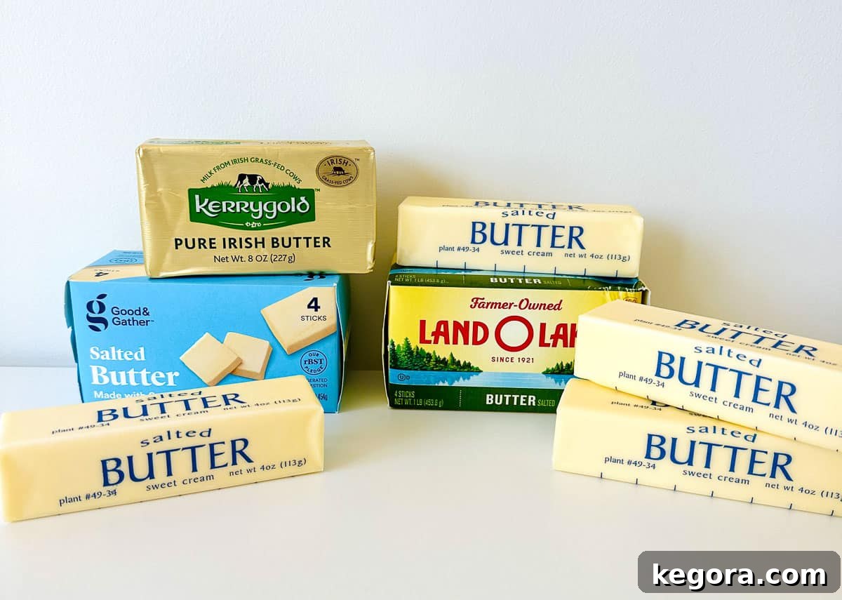 Your Guide to Gluten-Free Butter 3 different brands of butter stacked on top of each other