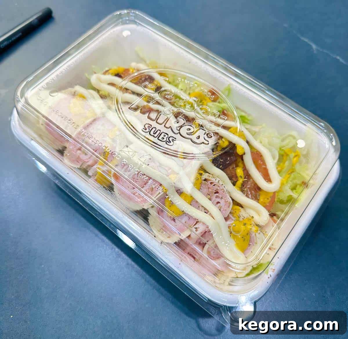 sub in a tub from jersey mikes with no bun