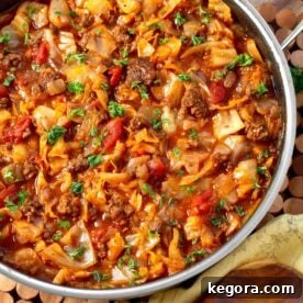 Savory One-Pan Beef and Cabbage Dinner 11 Ground Beef Cabbage Skillet