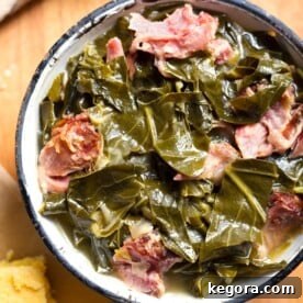 Instant Pot Collard Greens in a bowl