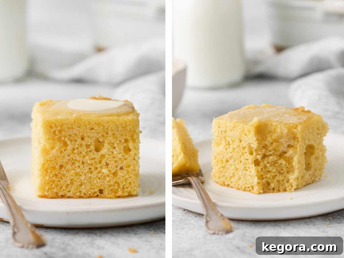 Is Your Cornbread Really Gluten-Free? 3 A slice of gluten-free cornbread with butter on top