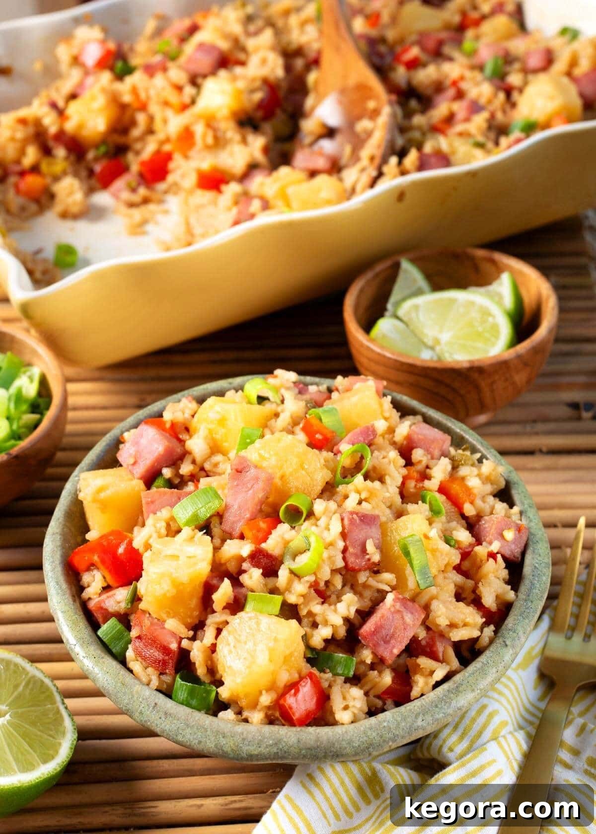 Ham and Pineapple Rice Casserole