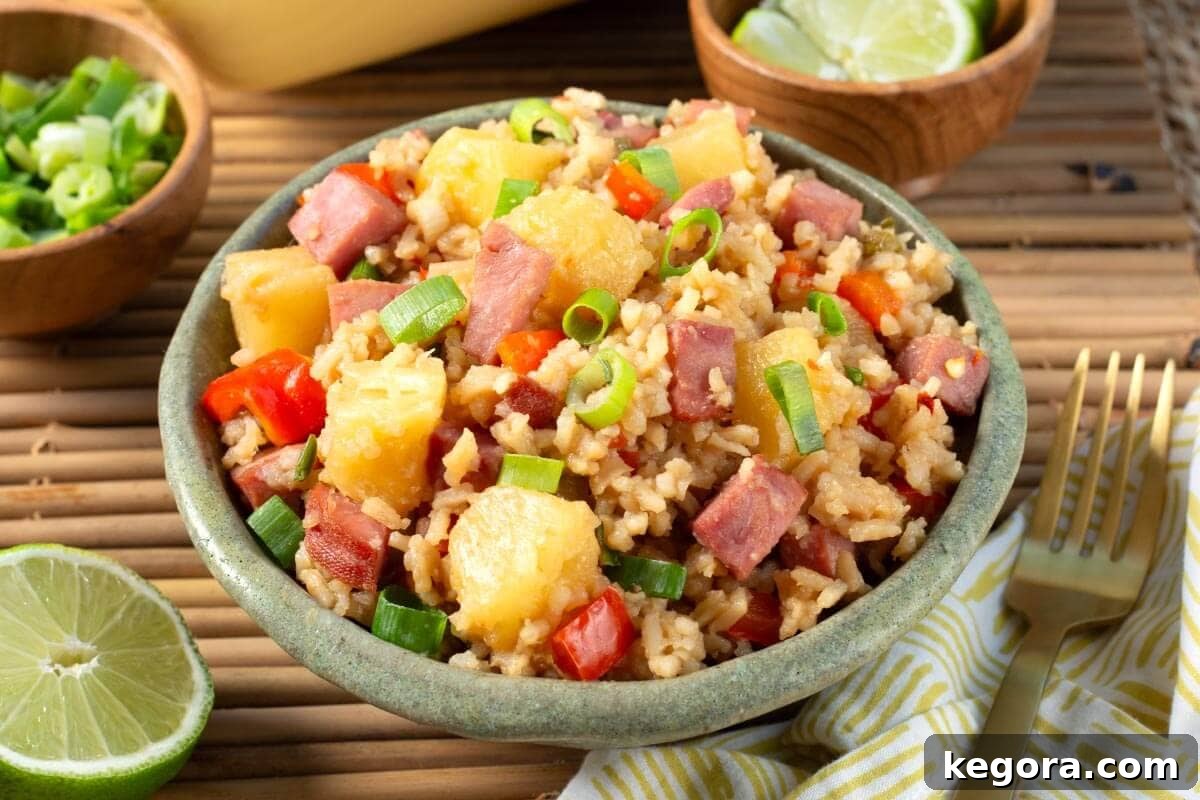 Leftover Ham & Pineapple Bake