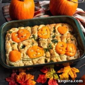 Halloween Focaccia Bread