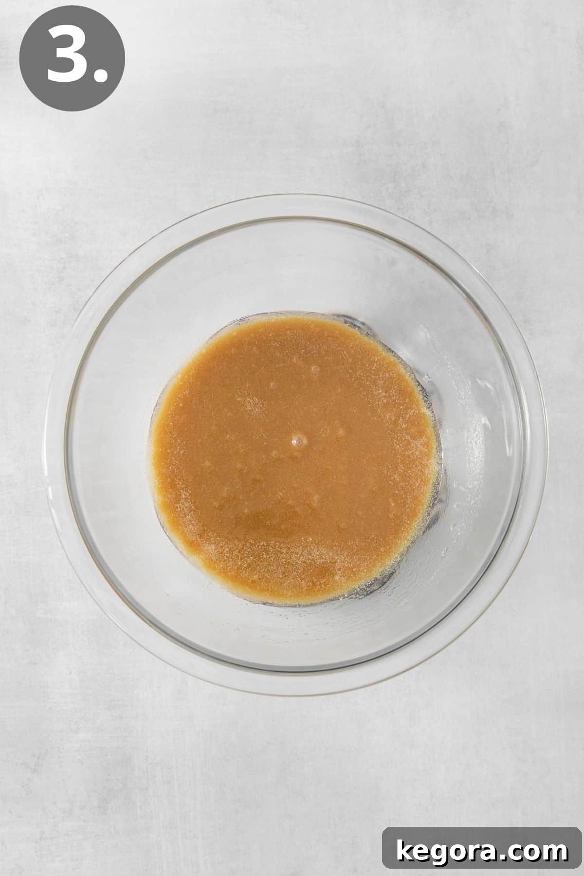 Effortless Caramel Popcorn Treat 6 Caramel in a glass bowl