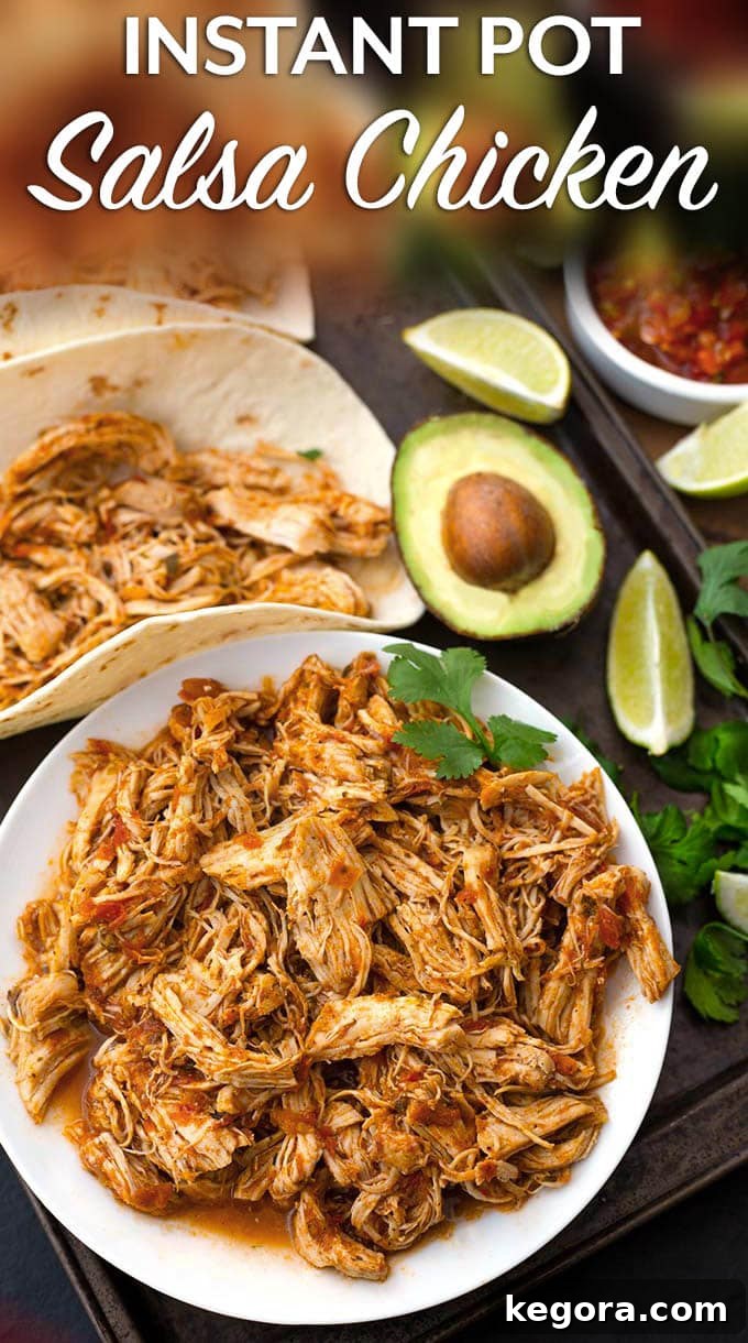 Zesty Instant Pot Salsa Chicken 7 Instant Pot Salsa Chicken with title